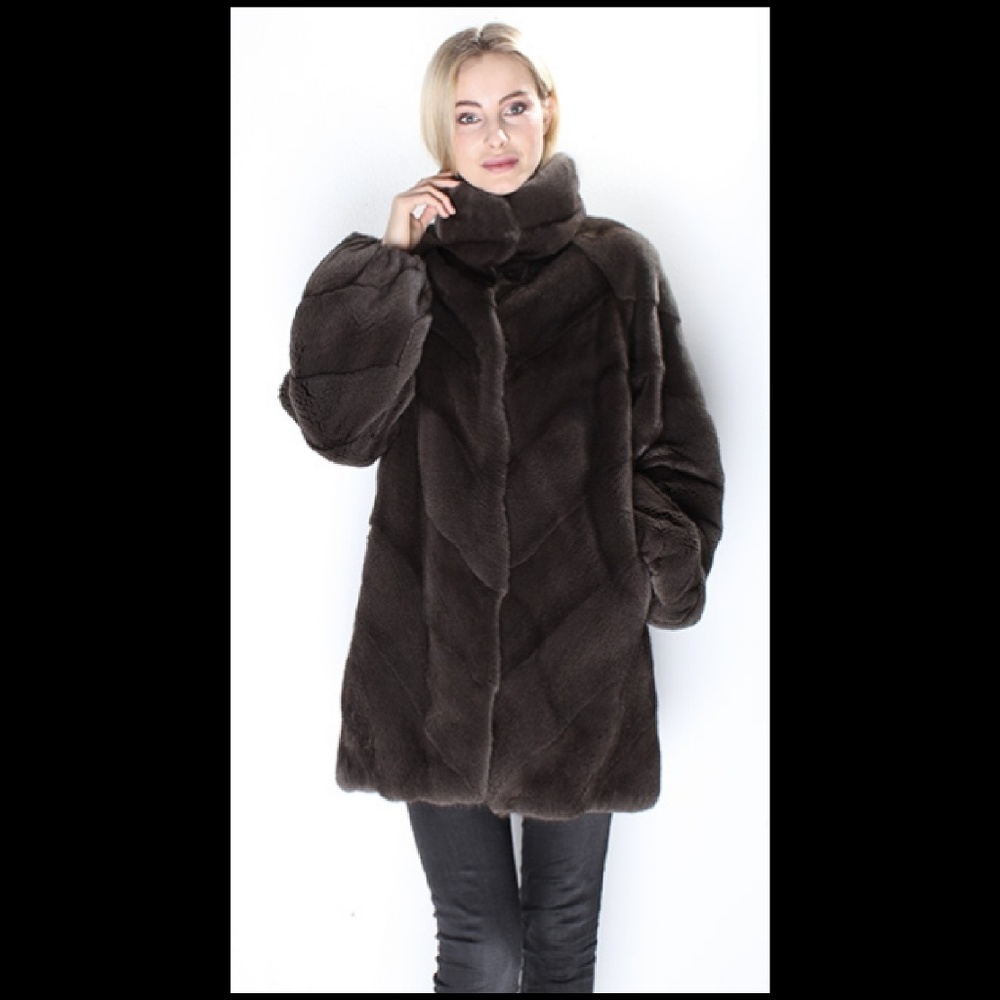 Brown Mink Fur Jacket